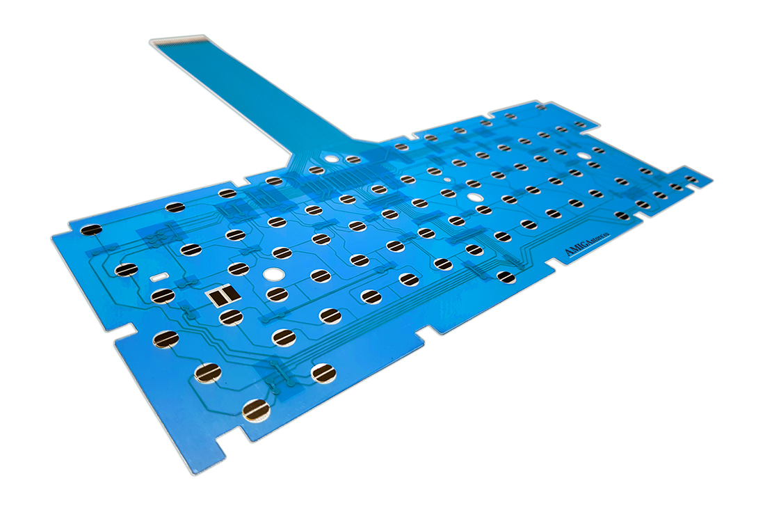 Amiga 600 keyboard membrane - Blue