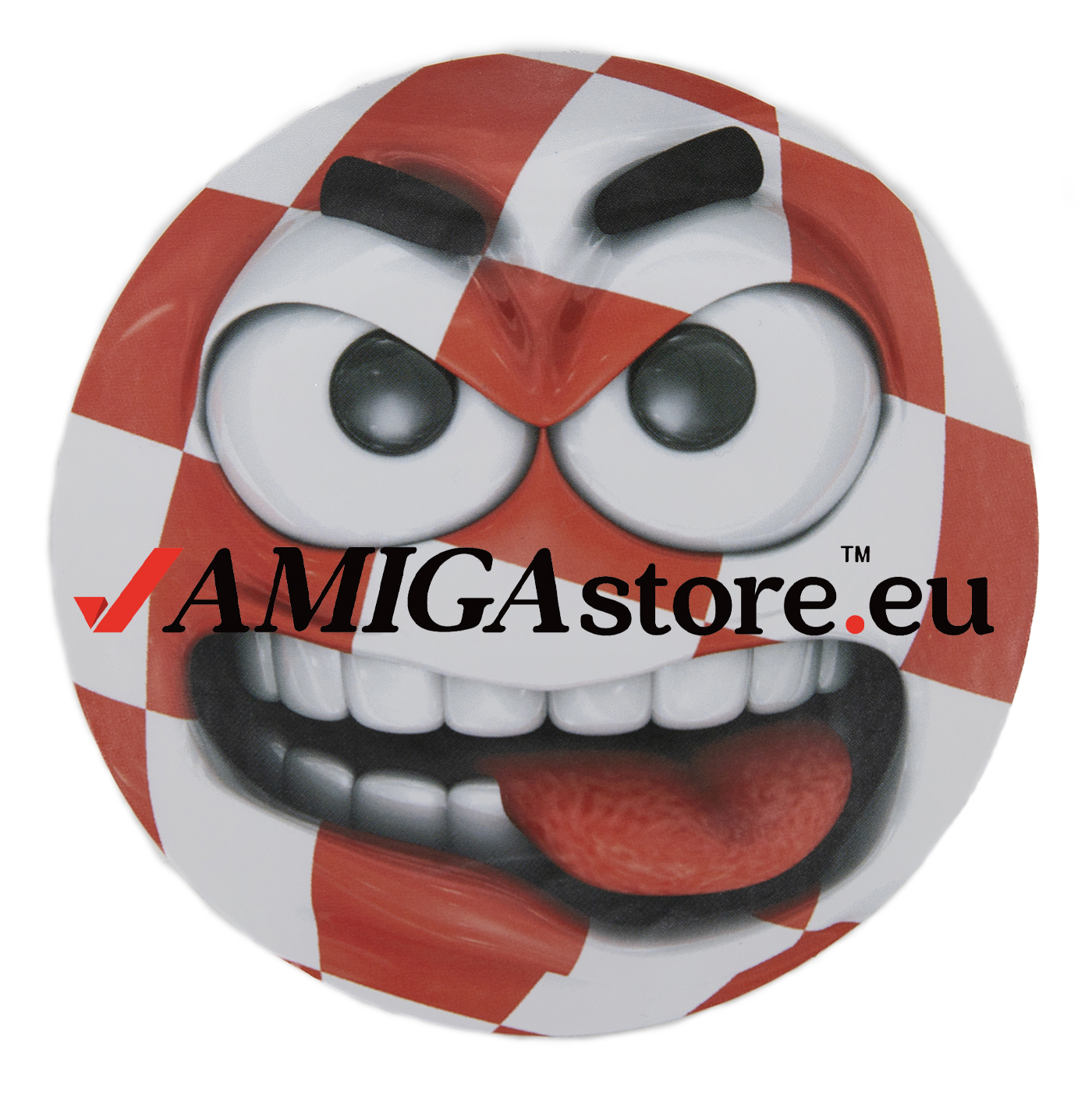 Amiga Angry Boingball sticker